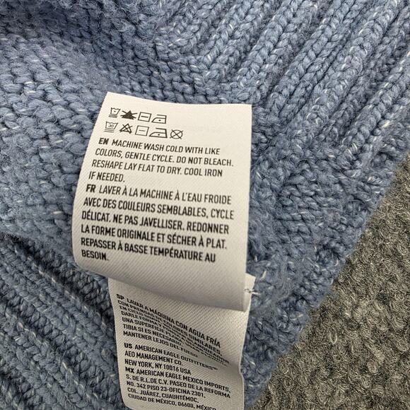 American Eagle Sweater Womens Small Striped Crewneck Pullover Knit Casual Preppy - Picture 15 of 16